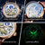 Men Sport Clock Business Moon Wrist Watch